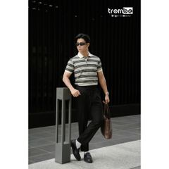Áo Polo Nam Dệt Kim HORIZON Trombe Sọc Ngang Dập Nổi Ít Nhăn - Thời Trang Năng Động Cho Đi Làm và Đi Chơi
