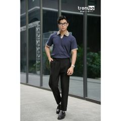 Áo Polo Nam Dệt Kim WOOD CRAFT Trombe Cổ V Mềm Mịn Thấm Hút Mồ Hôi - Thời Trang Thanh Lịch Đi Làm và Đi Chơi