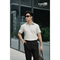 Áo Polo Nam Dệt Kim WOOD CRAFT Trombe Cổ V Mềm Mịn Thấm Hút Mồ Hôi - Thời Trang Thanh Lịch Đi Làm và Đi Chơi