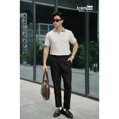 Áo Polo Nam Dệt Kim WOOD CRAFT Trombe Cổ V Mềm Mịn Thấm Hút Mồ Hôi - Thời Trang Thanh Lịch Đi Làm và Đi Chơi