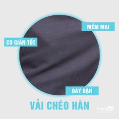 Quần Tây Nam Slim Fit TROMBE Chất Vải Chéo Hàn Sang Trọng - Dễ Phối Đồ, Thoáng Mát, Co Giãn, Phong Cách Trẻ Trung
