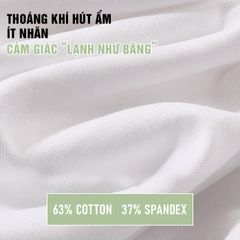 Áo Tanktop Nam Cotton Băng Tuyết TROMBE - Áo Ba Lỗ Thể Thao Thấm Hút Mồ Hôi, Thoáng Mát, Lý Tưởng Cho Tập Gym