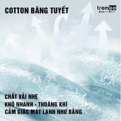 Áo Tanktop Nam Cotton Băng Tuyết TROMBE - Áo Ba Lỗ Thể Thao Thấm Hút Mồ Hôi, Thoáng Mát, Lý Tưởng Cho Tập Gym
