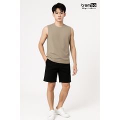 Áo Tanktop Nam Cotton Băng Tuyết TROMBE - Áo Ba Lỗ Thể Thao Thấm Hút Mồ Hôi, Thoáng Mát, Lý Tưởng Cho Tập Gym