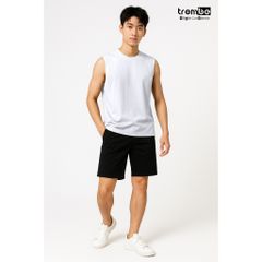 Áo Tanktop Nam Cotton Băng Tuyết TROMBE - Áo Ba Lỗ Thể Thao Thấm Hút Mồ Hôi, Thoáng Mát, Lý Tưởng Cho Tập Gym