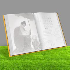 Vở Chép Kinh Kim Cang Song Ngữ - Chép Kinh Chữ Hán và Chữ Việt In Mờ Dễ Dàng Mang Theo A5