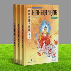 Vở Chép Kinh Song Ngữ Kinh Địa Tạng - In Mờ, Chép Chữ Hán và Việt A5, Hơn 300 Trang, Quà Tặng Tâm Linh, Học Tiếng Trung