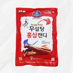 Kẹo Hồng Sâm Không Đường 365g Hàn Quốc - Tăng Đề Kháng, Giảm Say Tàu Xe, Hỗ Trợ Kiểm Soát Đường Huyết, Quà Tặng Sức Khỏe