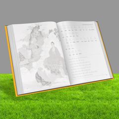 Vở Chép Kinh Vu Lan Song Ngữ A5 - Chép Chữ Hán và Chữ Việt In Mờ - Sách Học Tiếng Trung Phật Giáo Chính Thức