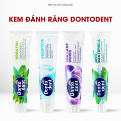 Kem Đánh Răng Dontodent Đức - Ngừa Sâu Răng, Làm Trắng Răng, Hơi Thở Thơm Mát, Chăm Sóc Răng Miệng Toàn Diện