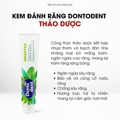 Kem Đánh Răng Dontodent Đức - Ngừa Sâu Răng, Làm Trắng Răng, Hơi Thở Thơm Mát, Chăm Sóc Răng Miệng Toàn Diện