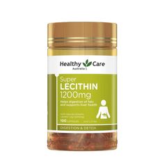 Mầm đậu nành Healthy Care Super Lecithin Úc 100 viên
