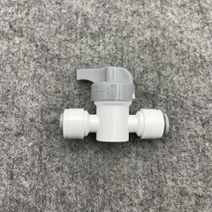 Khóa 2 Đầu Dây 6mm - Van Xả Tay và Ngang Cho Máy Lọc Nước RO - Phụ Kiện Tiện Lợi Cho Hệ Thống Lọc Nước