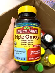 Viên uống triple Omega 3-6-9 Nature Made 74 viên Mỹ