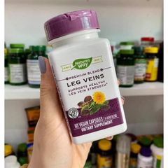 Viên uống Hỗ Trợ Giãn Tĩnh Mạch Nature’s Way Leg Veins 60 Viên - Giảm cảm giác nặng nề cho đôi chân, hỗ trợ sức khỏe tĩnh mạch