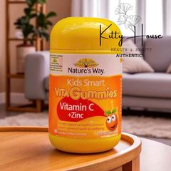 Viên Kẹo Nhai Kids Smart Vita Gummies Vitamin C & Kẽm Tăng Cường Sức Đề Kháng - Thích Hợp Trẻ Em 60 Viên