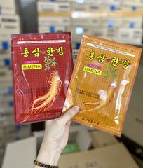 Cao Dán Hồng Sâm Himena Túi Đỏ 20 Miếng (Vàng) - Giảm Đau, Tăng Cường Sức Khỏe - Sản Phẩm Đến Từ Nhật Bản