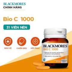 Viên uống Blackmores Bio C 1000mg - Bổ sung Vitamin C tăng cường sức khỏe, hỗ trợ làm đẹp da (31 viên)