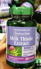 Viên Hỗ Giải Độc Và Làm Mát Gan ,Bổ Gan Puritan’S Pride Milk Thistle Extract 1000Mg 90 Viên
