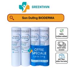 Son Dưỡng Môi Bioderma Atoderm 4g - Dưỡng Ẩm Mềm Mại, Ngừa Thâm Môi, Hương Vị Quả Mâm Xôi, Sản Phẩm Chăm Sóc Đặc Biệt Cho Môi Nhạy Cảm