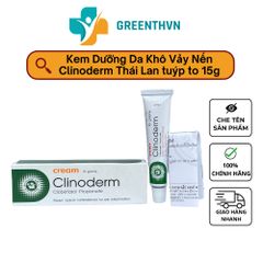 Kem Bôi Ngứa Vảy Nến Clinoderm Thái Lan 15g - Chuyên  Chàm Eczema, Viêm Da, Tái Tạo Da Mềm Mại