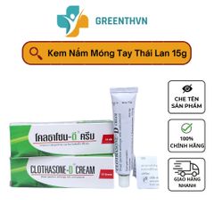 Kem Bôi Nấm Móng Thái Lan Clothasone-D 15g - Dưỡng Móng Tay, Chân Tự Nhiên, Thoa Ngày 2 Lần, Chăm Sóc Da Mặt