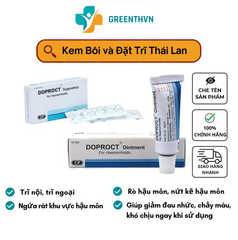 Kem Bôi Trĩ Doproct Thái Lan 10g - Giảm Ngứa, Cầm Máu, Hỗ Trợ Khỏe Hậu Môn, Ngăn Ngừa Búi Trĩ Mới