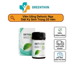 Viên Uống Detoxic Nga Chính Hãng Diệt Ký Sinh Trùng Hôi Miệng 20 viên