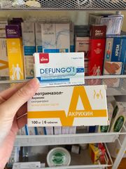 Viên Đặt Clotrimazole-Akrikhin 100mg - Điều Trị Nhiễm Nấm Âm Đạo, Hộp 6 Viên, Sản Phẩm Từ Nga