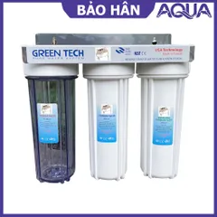 Bộ Lọc Nước Đầu Nguồn 3 Cấp Greentech94 - Lọc Sạch Cặn Bẩn, Clo Cho Nước Sinh Hoạt, Tiện Lợi Cho Gia Đình