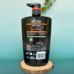 Sữa Tắm 5 Trong 1 L'Oréal Paris Men Expert Pure Carbon 1000ml - Dưỡng Da, Gội Đầu, Rửa Mặt Kháng Oxy Hóa, Hương Nam Tính Quyến Rũ