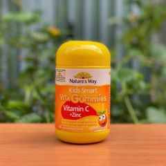 [Nhập khẩu] Viên nhai bổ sung Vitamin C và kẽm Nature's Way Kids Smart Vita Gummies Vitamin C + ZinC 60 viên - dii.
