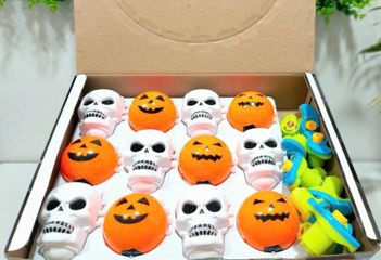 Đồ Chơi Con Quay Bông Vụ Hình Xương Có Nhạc Vui Nhộn - Đồ Chơi Phát Triển Kỹ Năng Cho Trẻ Em, Phụ Kiện Lễ Hội Hóa Trang