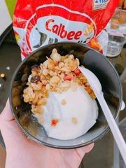 Ngũ cốc Calbee ăn kiêng giảm cân Nhật Bản date mới 600g