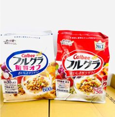 Ngũ cốc Calbee ăn kiêng giảm cân Nhật Bản date mới 600g