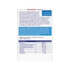 Viên dầu cá Doppelherz Omega 3 - Bổ não, đẹp da, tốt cho mắt, chứa Folic Acid, B6, B12 - Hỗ trợ sức khỏe từ Đức 30 viên