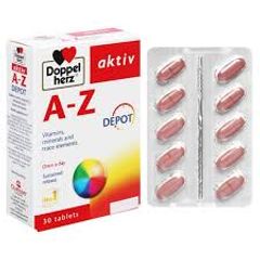 Viên uống vitamin tổng hợp Doppelherz AZ Depot - Hỗ trợ sức khỏe, giảm mệt mỏi, nhập khẩu Đức, 30 viên