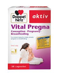 Vitamin Bầu Tổng Hợp Doppelherz Vitap Pregna - Vitamin Chăm Sóc Mẹ Bầu Nhập Khẩu Đức, Hỗ Trợ Sức Khỏe & Phát Triển Thai Nhi