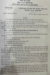 Bộ luật Hình sự, Bộ luật Tố tụng Hình sự (sửa đổi, bổ sung năm 2025, chưa hợp nhất)