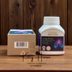 Viên Uống Thải Độc Phổi Vitatree Lung Detox - 60 Viên Thực Phẩm Chức Năng Bổ Phổi, Giúp Thanh Lọc Đường Hô Hấp