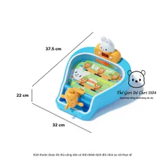 Đồ Chơi Máy Bắn Bi Mini Pinball Hình Thỏ Có Đèn Nhạc & Màn Hình Tính Điểm - Giải Trí Phát Triển Kỹ Năng Phản Xạ Cho Bé