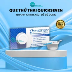 Que Thử Thai Quickseven TANAPHAR - Test Thai Nhanh Chính Xác, Phát Hiện Sớm Trong 7-10 Ngày, Hộp 1 Que Dùng Một Lần