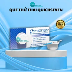 Que Thử Thai Quickseven TANAPHAR - Test Thai Nhanh Chính Xác, Phát Hiện Sớm Trong 7-10 Ngày, Hộp 1 Que Dùng Một Lần