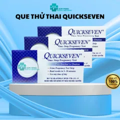 Que Thử Thai Quickseven TANAPHAR - Test Thai Nhanh Chính Xác, Phát Hiện Sớm Trong 7-10 Ngày, Hộp 1 Que Dùng Một Lần