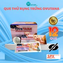 Que thử rụng trứng OVUTANA - Hộp 12 Que, phát hiện thời gian rụng trứng nhanh chóng, chính hãng, hỗ trợ thụ thai hiệu quả
