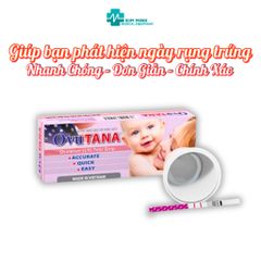 Que thử rụng trứng OVUTANA - Hộp 12 Que, phát hiện thời gian rụng trứng nhanh chóng, chính hãng, hỗ trợ thụ thai hiệu quả