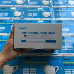 Khẩu Trang Y Tế Safefit 4 Lớp Combo 5 Hộp - Kháng Khuẩn, Quai Vải Mềm, Chống Bụi, Đạt Chuẩn FDA và CE, Dễ Thở, An Toàn cho Người Lớn