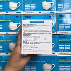 Khẩu Trang Y Tế Safefit 4 Lớp Combo 5 Hộp - Kháng Khuẩn, Quai Vải Mềm, Chống Bụi, Đạt Chuẩn FDA và CE, Dễ Thở, An Toàn cho Người Lớn