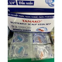 Bộ 50 Kim Cánh Bướm 23G 25G Tanako – Kim Tiêm Tĩnh Mạch Được Tiệt Trùng An Toàn Cho Trẻ Em Và Người Lớn