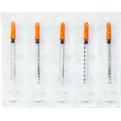 Bơm tiêm Insulin BBraun Omnican 1Ml/100IU Đầu Cam - Kim Chích Tiểu Đường Cao Cấp Cho Người Bệnh, Sử Dụng Y Tế, Không Đau
